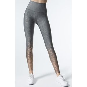 BEYOND YOGA Alloy Ombre Speckled Midi Leggings